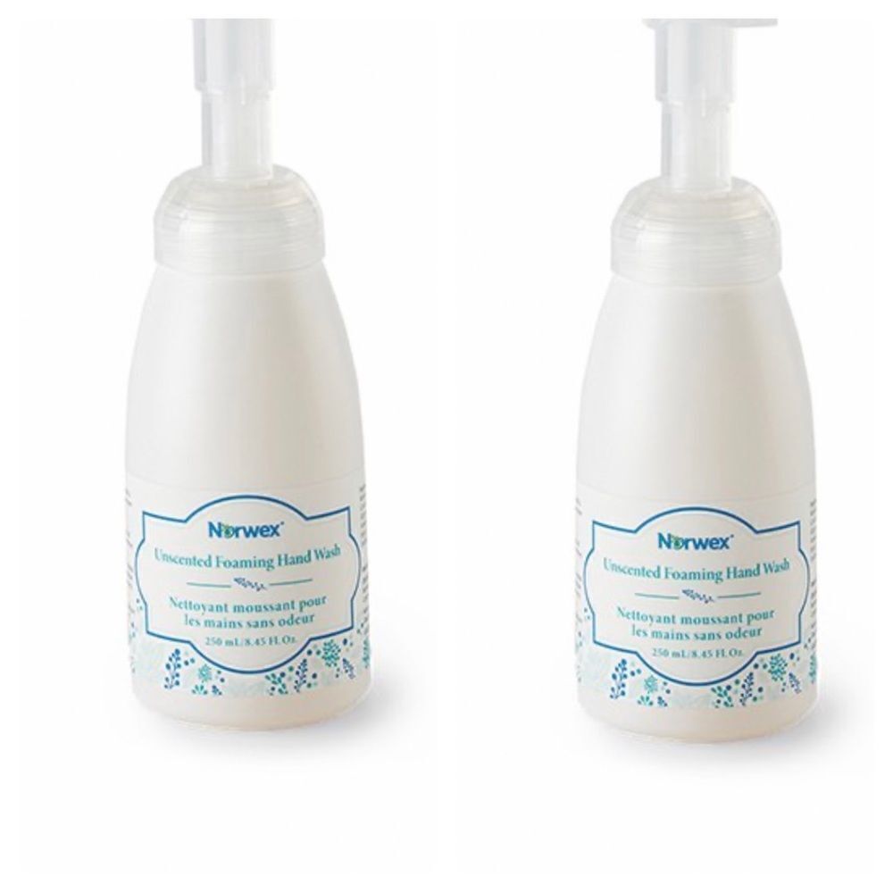 Norwex Unscented Foaming Soap Set of 2 NWT